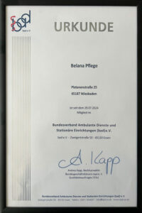 Ihr lizensierter Pflegedienst in Wiesbaden - Belana Pflege